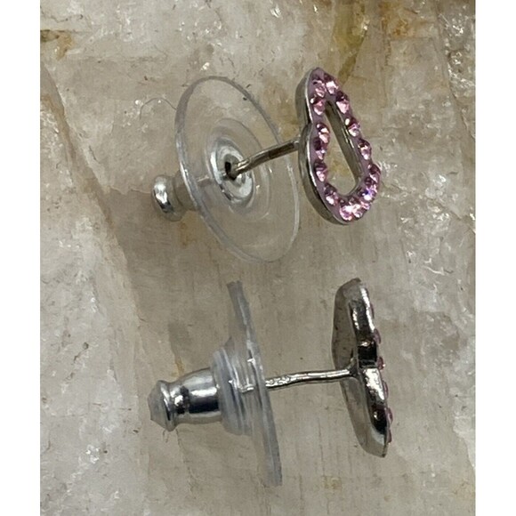 Vintage - Now Lot of (3) Pairs Heart Earrings Stud Pierced Sterling 925 Silver - Picture 7 of 12